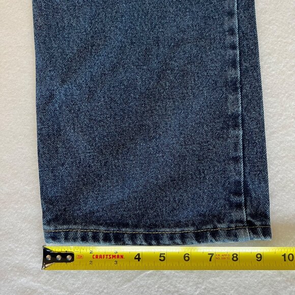 Wrangler Men's Relaxed Fit Blue Denim Jeans Size 44x30 Straight Leg NWT Cotton - Picture 12 of 12